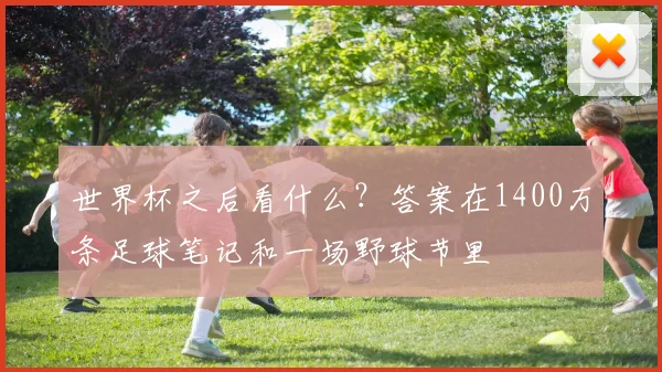 世界杯之后看什么？答案在1400万条足球笔记和一场野球节里