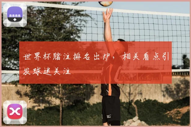 世界杯赌注排名出炉，相关看点引发球迷关注